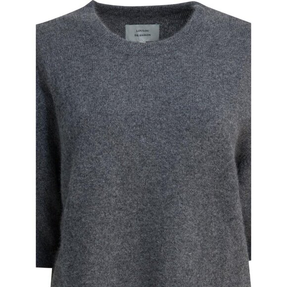 Loulou De Saison Raven Crewneck Sweater In Wool Blend tag size S Women - Picture 3 of 4